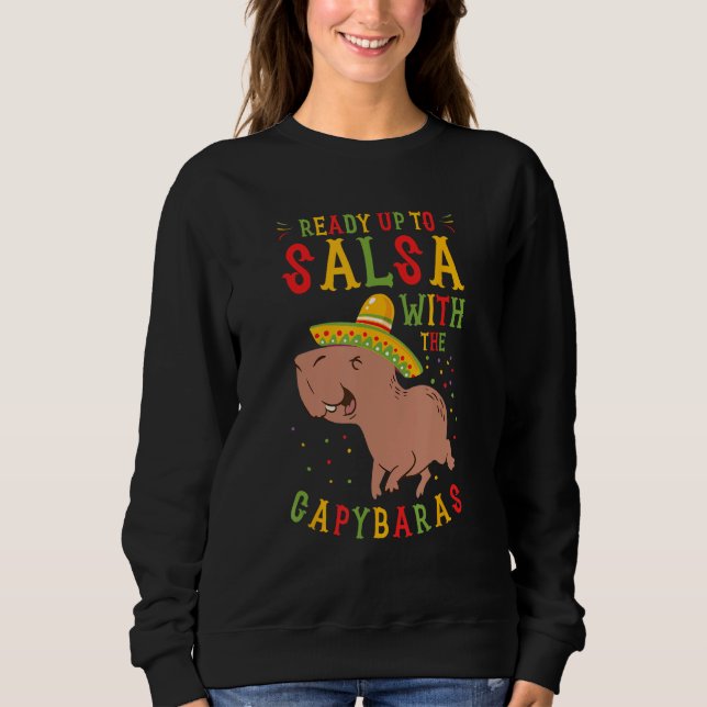 Sweatshirt Capybara Cinco de Mayo Sombrero Mariachi Fiesta Me (Devant)
