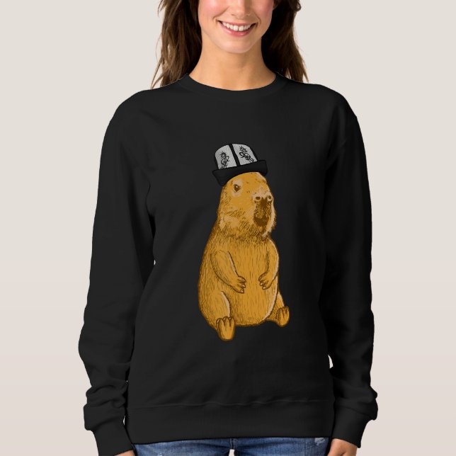 Sweatshirt Capybara Kyrgyzstan Hat (Devant)