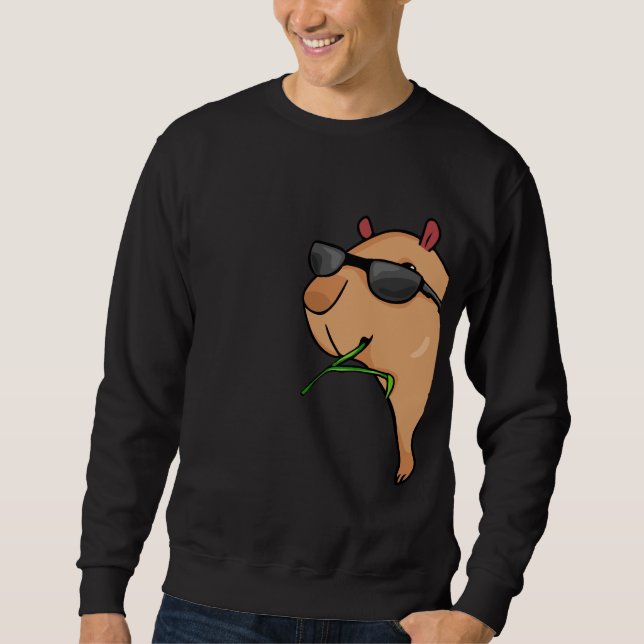 Sweatshirt Capybara Lover Women Capybara Gift Men Capybara (Devant)