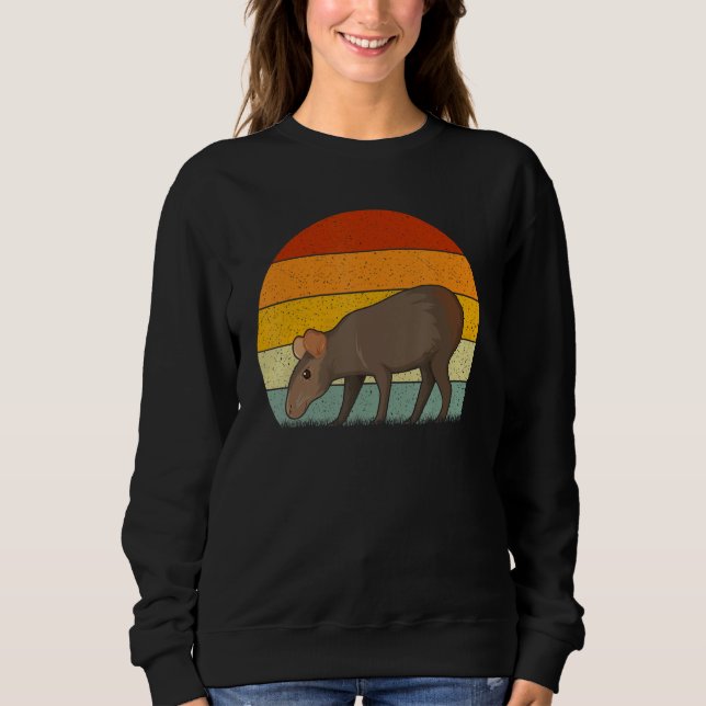 Sweatshirt Capybara  Retro Style Vintage (Devant)