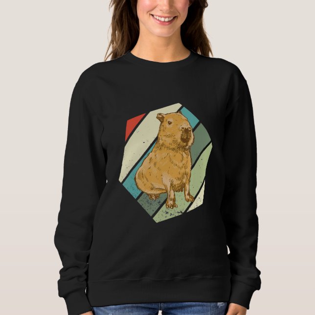 Sweatshirt Capybara  Rodent Hexa Capybara Retro  Capybara (Devant)
