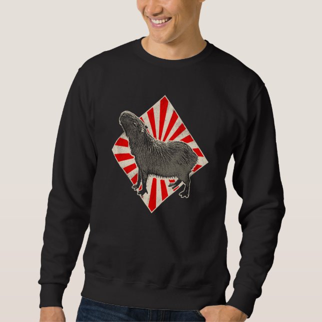 Sweatshirt Capybara Vintage Capybara  5 (Devant)