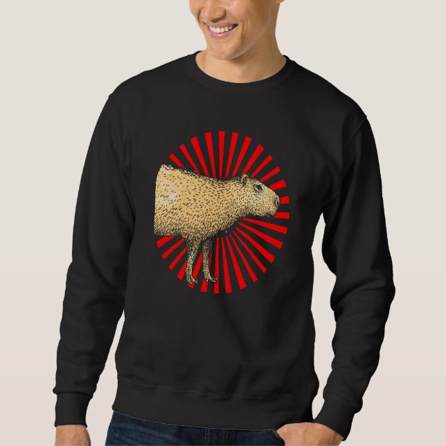 Sweatshirt Capybara Vintage Capybara  6 (Devant)