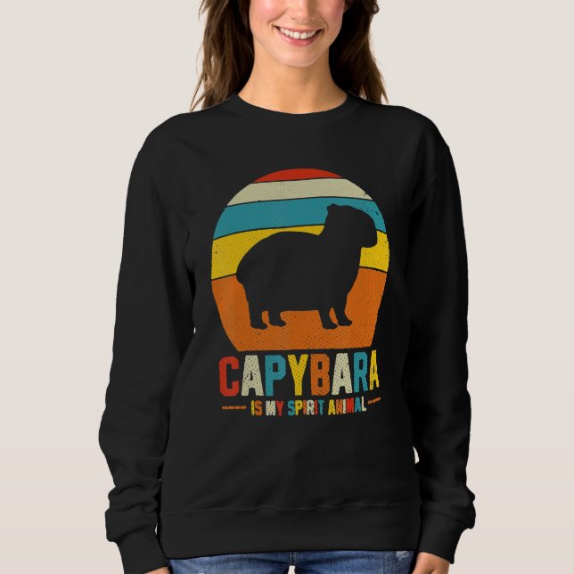 Sweatshirt Capybara Vintage Funny (Devant)