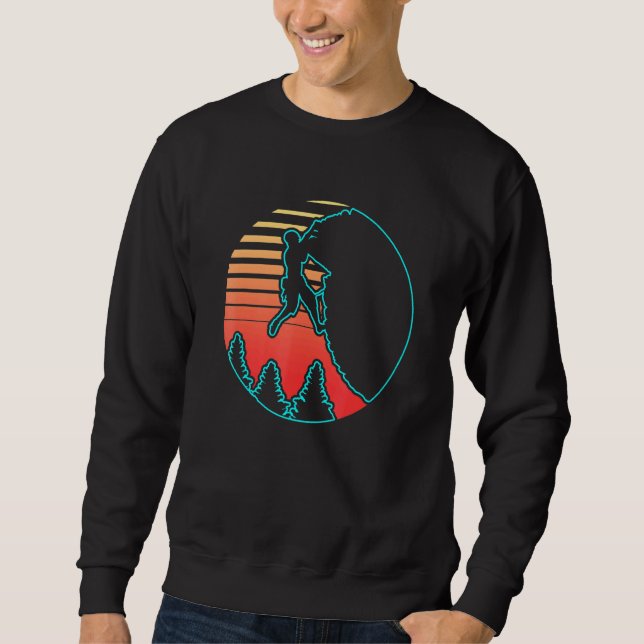 Sweatshirt Carabinier Felskletterer Klettern Bouldern Wandere (Devant)