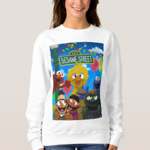 Sweatshirt Caractères de rue Sésame Scène de parti