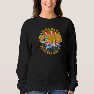 Sweatshirt Caractères Kanji japonais Vintage Akihabara Tokyo