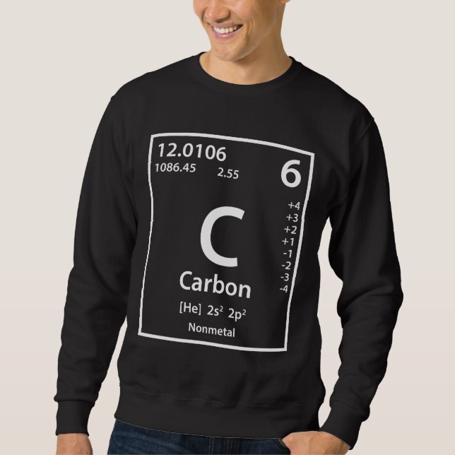 Sweatshirt Carbon Element (white) (Devant)