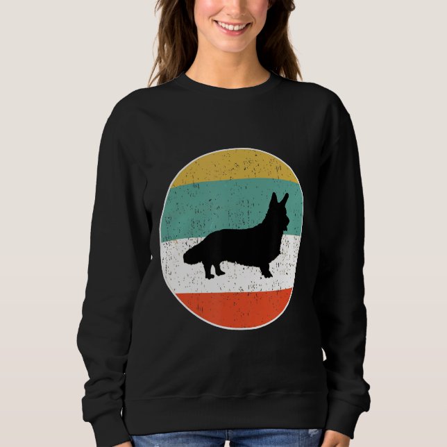 Sweatshirt Cardigan Welsh Corgi Chien (Devant)