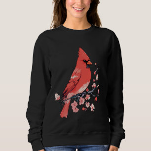 Sweatshirt Cardinal. La nature est rubis. Beauté en rouge.