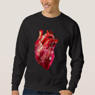 Sweatshirt Cardiologue Coeur Et Fleurs Anatomiques Design