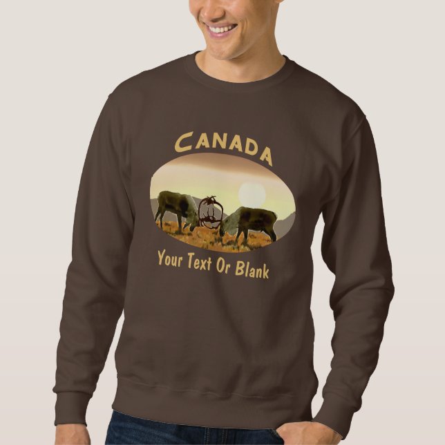 Sweatshirt Caribou Duel - Canada (Devant)