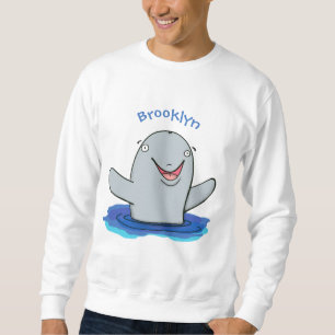 Sweatshirt Caricature adorable de marsouin
