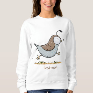 Sweatshirt Caricature de caille californienne joli
