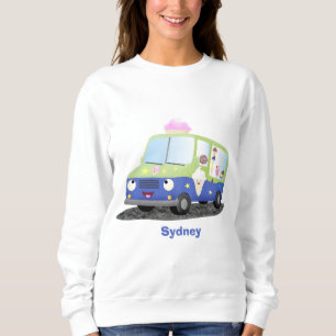 Sweatshirt Caricature de camion de glace joli