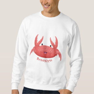 Sweatshirt Caricature de crabe rouge cuite