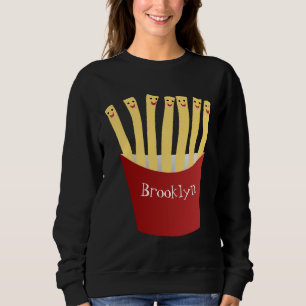Sweatshirt Caricature de frites Cute kawaii fast food