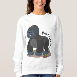 Sweatshirt Caricature de gros gorilles joyeux