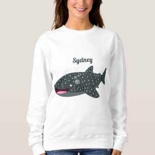 Sweatshirt Caricature joli requin baleine joyeux