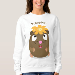 Sweatshirt Caricature joyeuse de cobaye mignonne