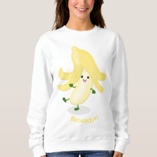 Sweatshirt Caricature sur la banane de Cute kawaii