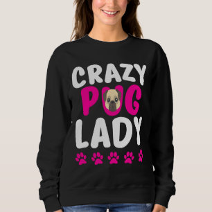 Sweatshirt Carlin fou Lady Cute Carlin Maman Classique T-Shir