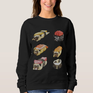 Sweatshirt Carlin Sushi Aquarelle classique T-shirt 487