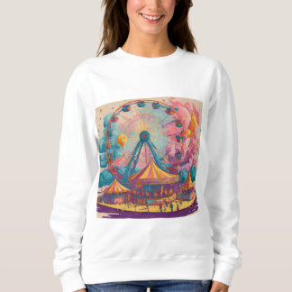 Sweatshirt Carnaval de bonbons en coton