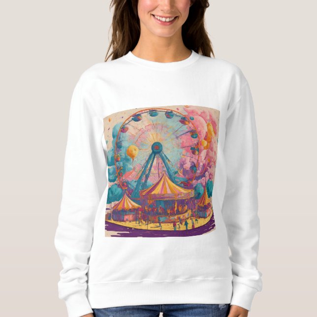 Sweatshirt Carnaval de bonbons en coton (Devant)