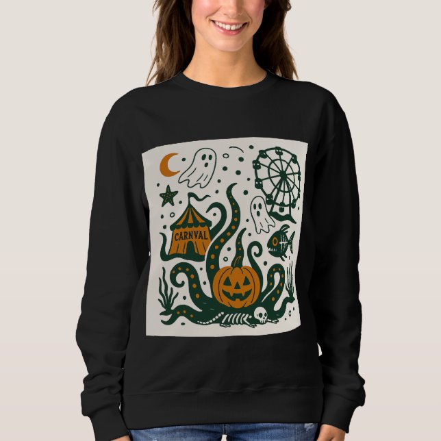 Sweatshirt carnaval d'halloween (Devant)