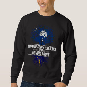 Sweatshirt Caroline du Sud Accueil Indiana Roots State Tree D