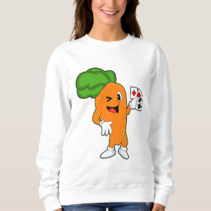 Sweatshirt Carotte au Poker avec cartes de Poker