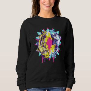 Sweatshirt Carpe de poisson coloré japonais Koi Nishikigoi