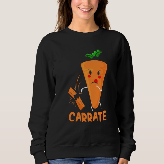 Sweatshirt Carrate Carrot Karate Costume Vegans Costume (Devant)