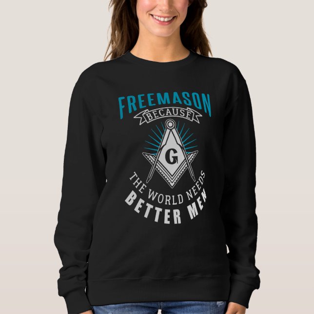 Sweatshirt Carré De Franc-Maçonnerie Et Compas Pour Hommes (Devant)