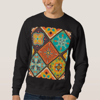 Sweatshirt Carrelage coloré à patchwork d'inspiration islamiq