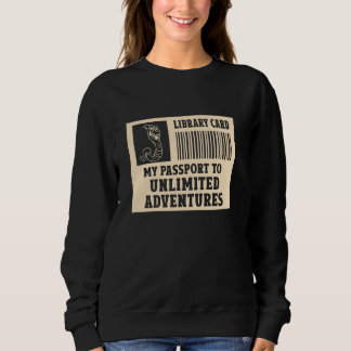 Sweatshirt Carte Bibliothèque Mon Passeport Pour Des Aventure