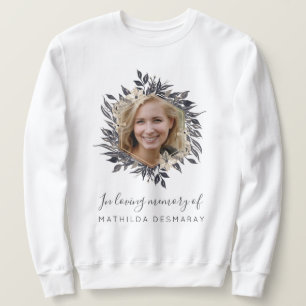 Sweatshirt Carte commémorative personnalisée Elégant Mémorial