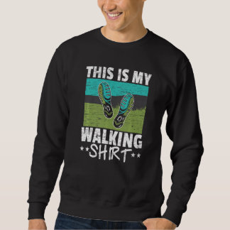 Sweatshirt Carte de marcheur Exercice cardio Fitness C'est ma