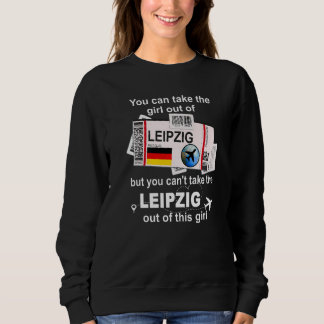 Sweatshirt Carte d'embarquement Leipzig - Fille de Leipzig -