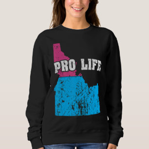 Sweatshirt Carte du territoire Nous État Idaho Abortion Drape