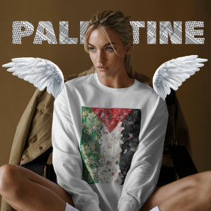 Sweatshirt Carte Floral Palestine - Carte Free Palestine