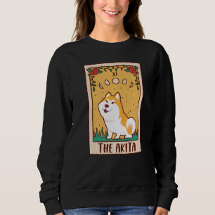 Sweatshirt Carte Tarot Occult Magie Occultisme Chien Akita