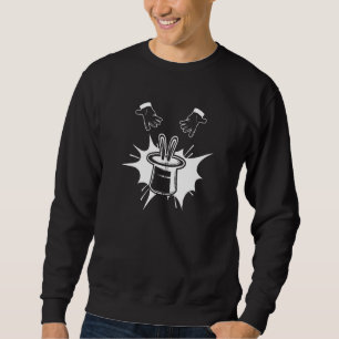 Sweatshirt Cartes de baguette Casquette magicien Afficher Zip