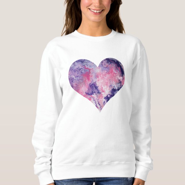 Sweatshirt Carton rose, cadeau pour elle (Devant)