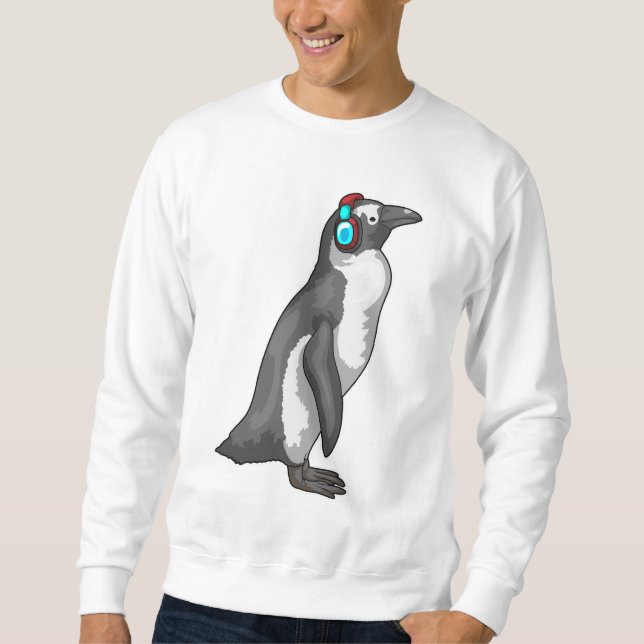 Sweatshirt Casque audio Penguin Music (Devant)