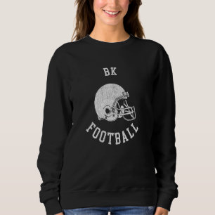 Sweatshirt Casque de football Bk Throwback Distre Rétro