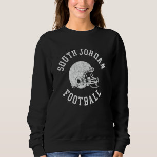 Sweatshirt Casque de football rétro South Jordan Football Thr