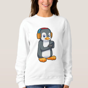 Sweatshirt Casque de musique Penguin
