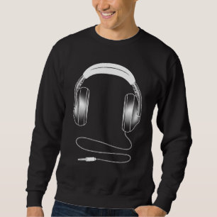 Sweatshirt Casques cool Pour Hommes Femmes Dj Artiste De Musi